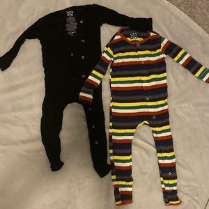 Set of 2 Kicker Pants Coverall pajamas